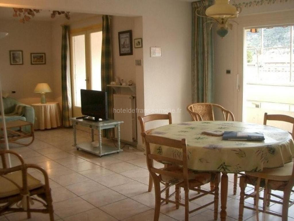 Photo de Charmant F2 avec Garage et Terrasse, 3 couchages, proche cures et centre-ville, Amélie-les-Bains - FR-1-703-12