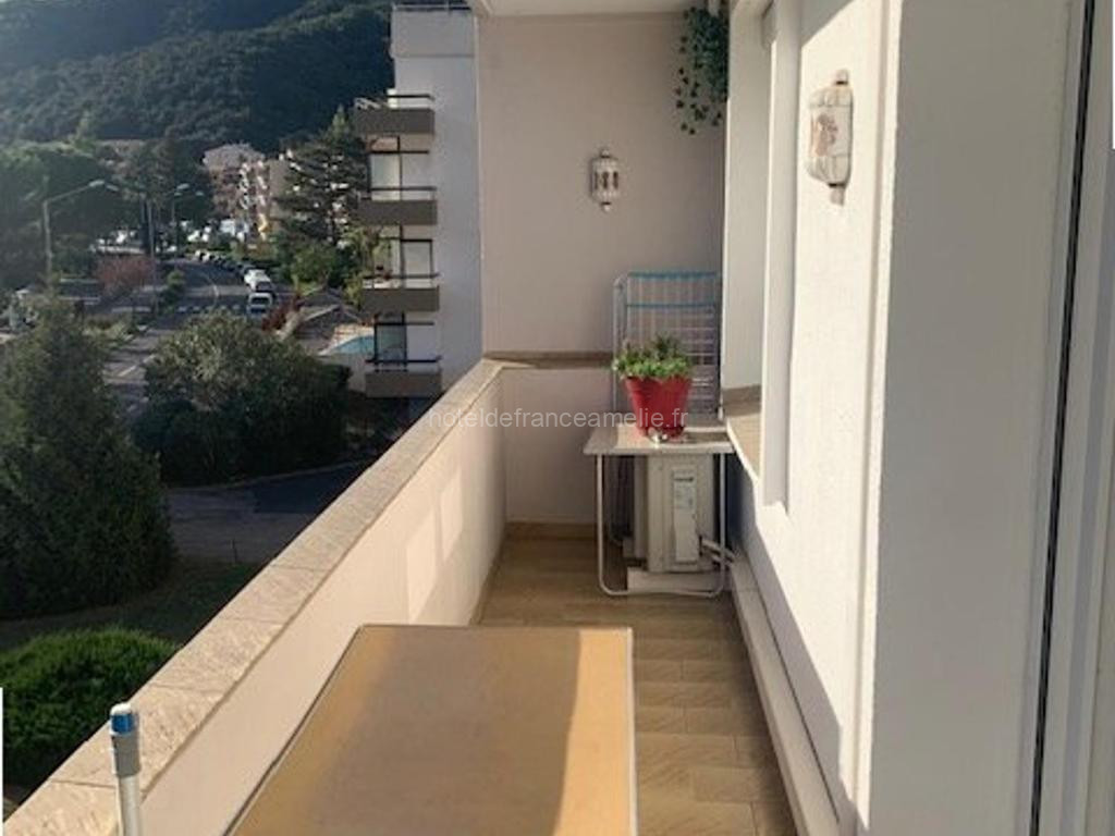 Charmant F3 climatisé avec balcon ensoleillé, proche centre et Thermes - Amélie-les-Bains