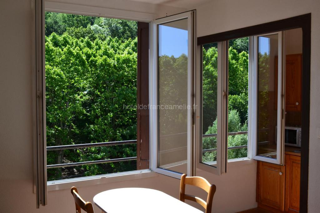 Photo du Studio à 100 mètres des thermes vue sur montagne