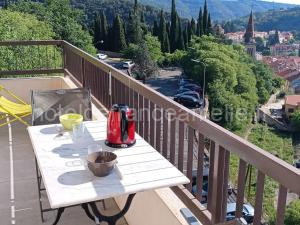 Studio Confortable avec Balcon, Clim, Wi-Fi, Proche Thermes et Centre-ville, Animaux Bienvenus - FR-1-703-118 à Amélie-les-Bains-Palalda